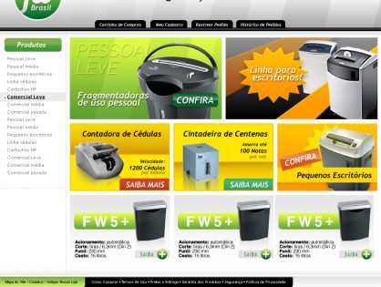 FW Brasil | Criação de Loja Virtual de Eletrônicos da Frys Eletronics